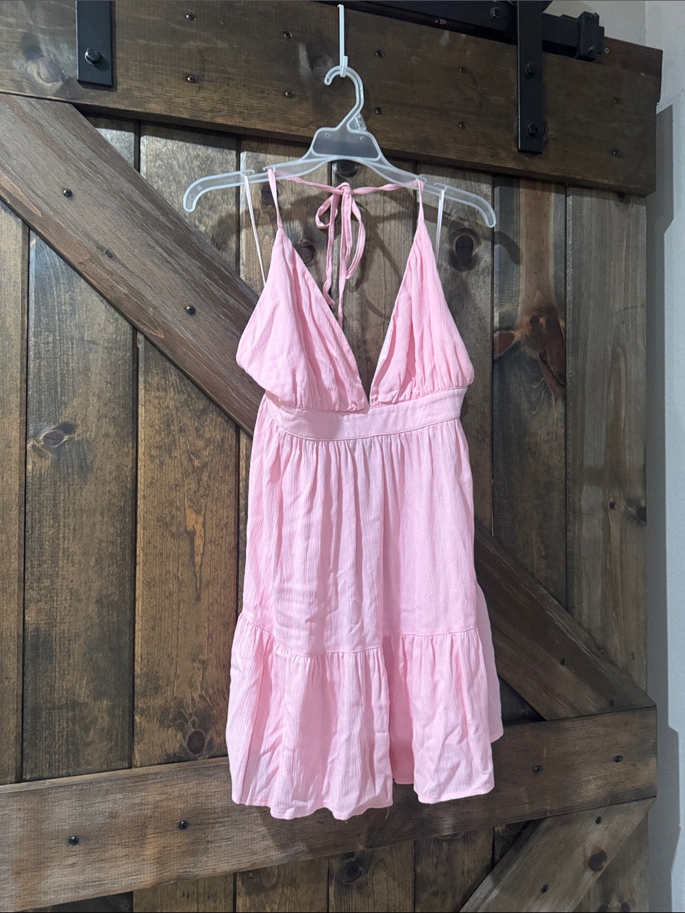 Timing / Forever 21 Pink Halter Sundress